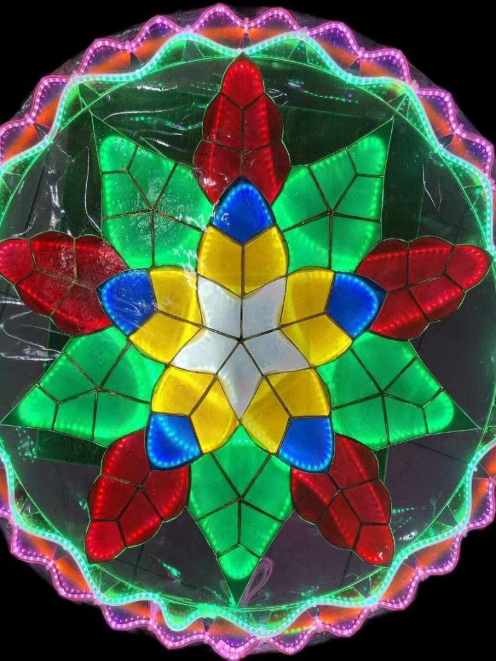 Misenka Star Capiz na Parol, Christmas Lantern LED 30 inches
